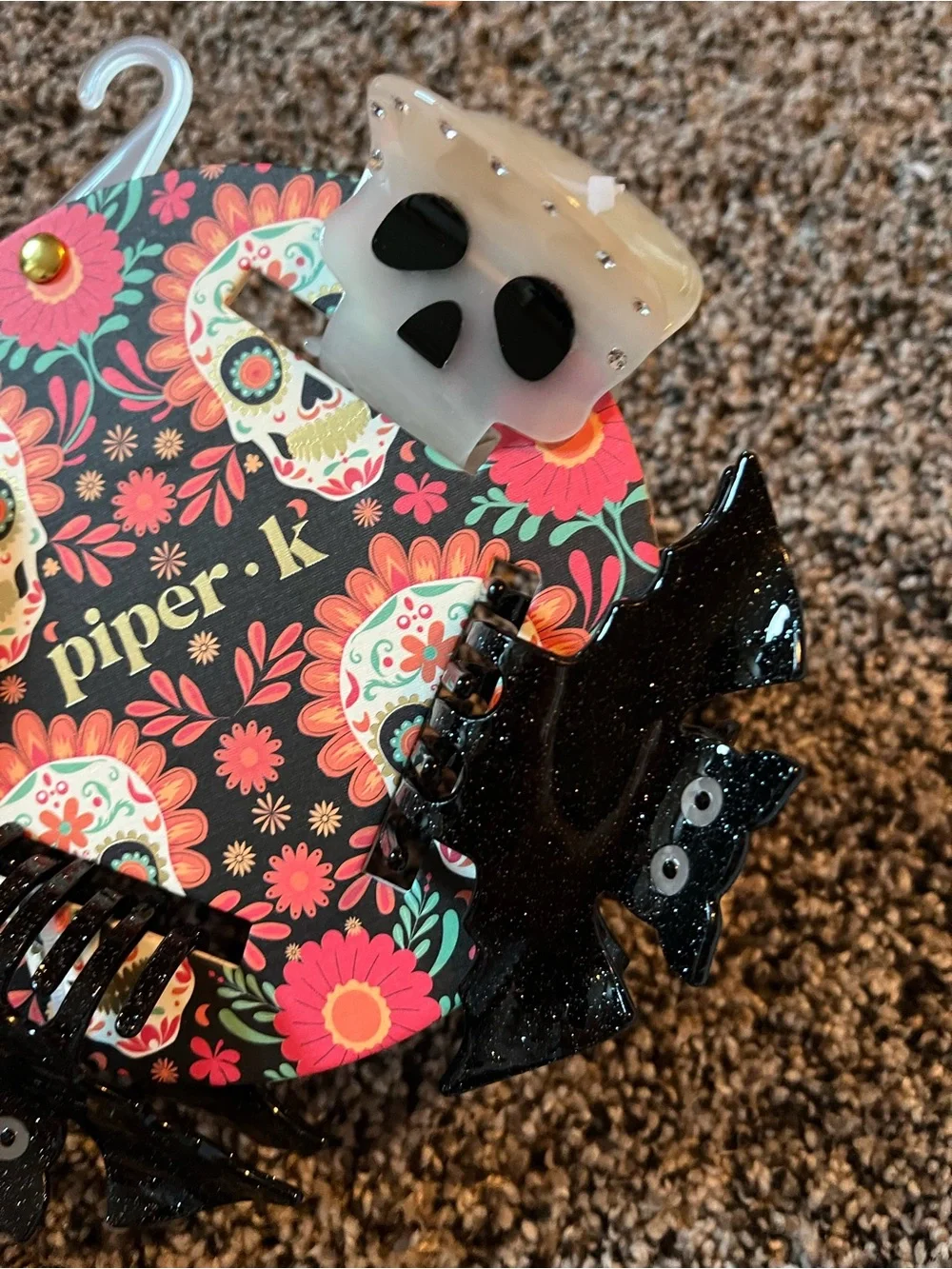 Piper K Halloween hair clips